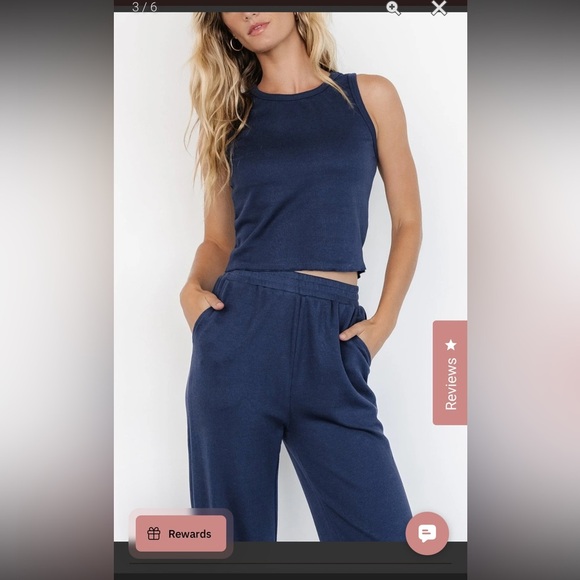 Listicle Blue Jumpsuit - Picture 2 of 9